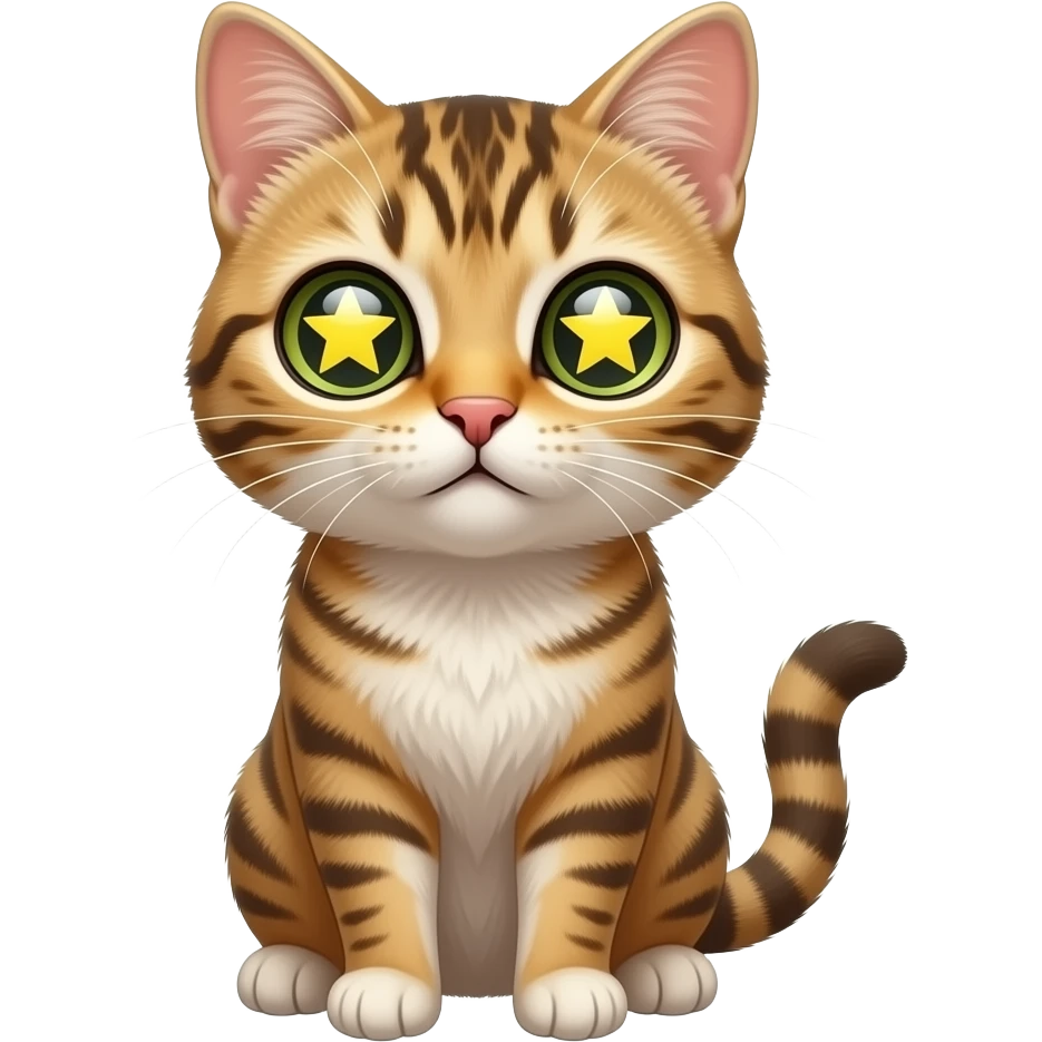 Gato con ojos de estrella emoji