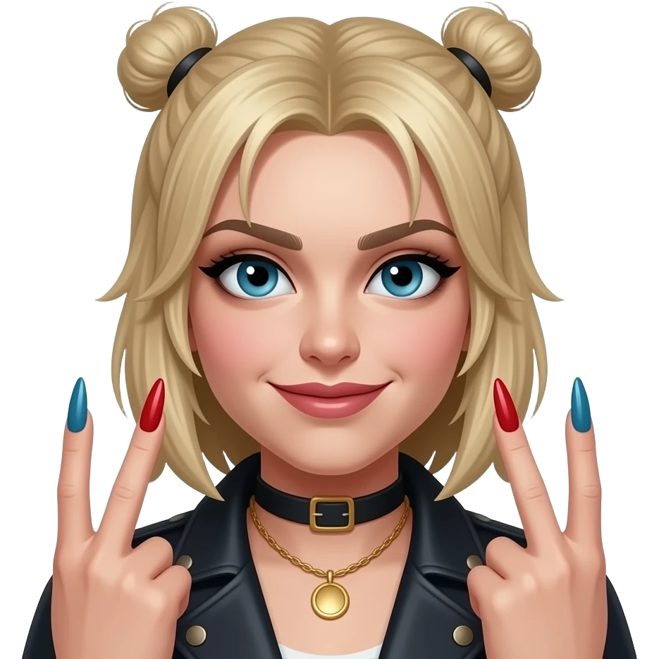 YESSS baddie with nails emoji