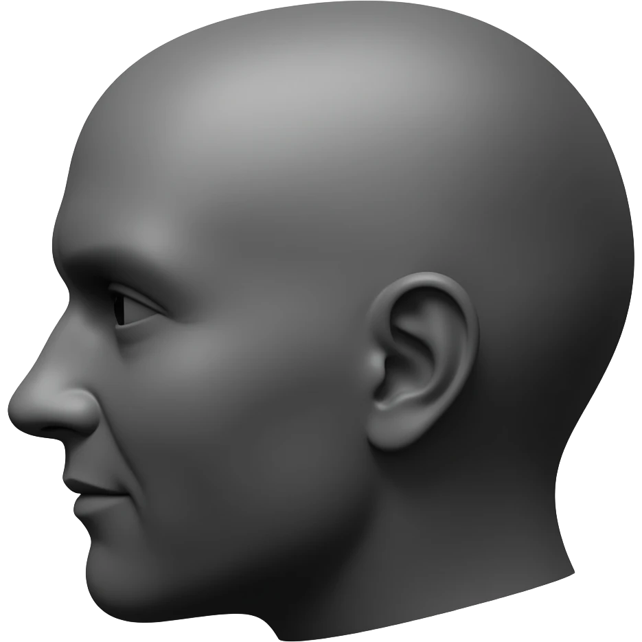 Shadow head emoji