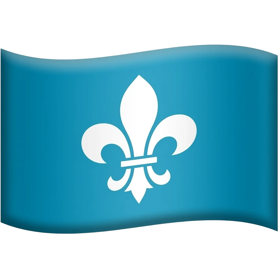 Sandzak emoji blue green with Lilly and white emoji