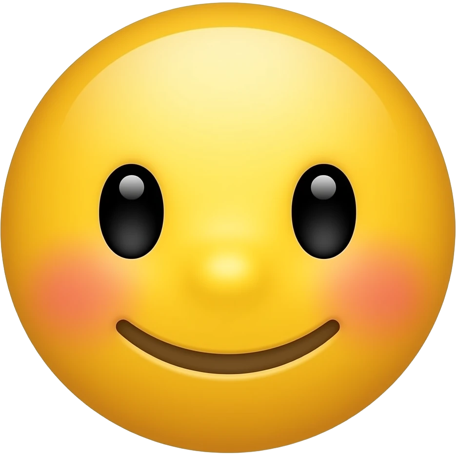 emojicon yellow emoji smiling soft blushing emoji