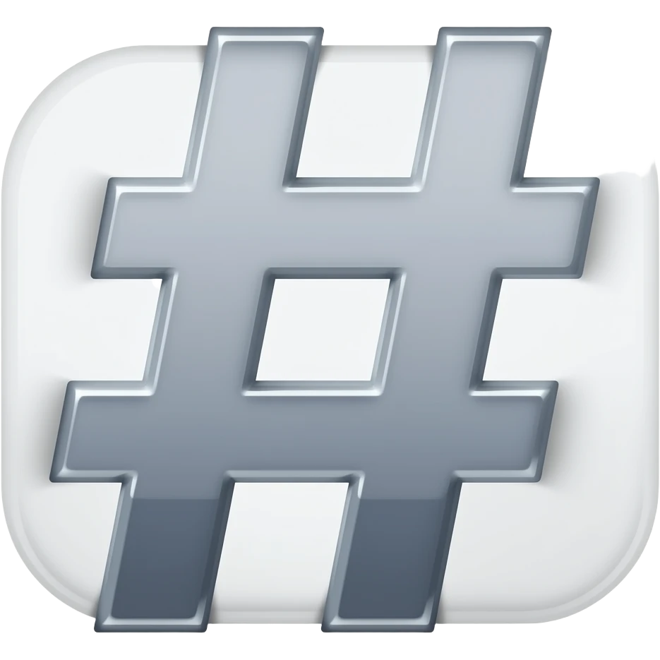 hashtag emoji