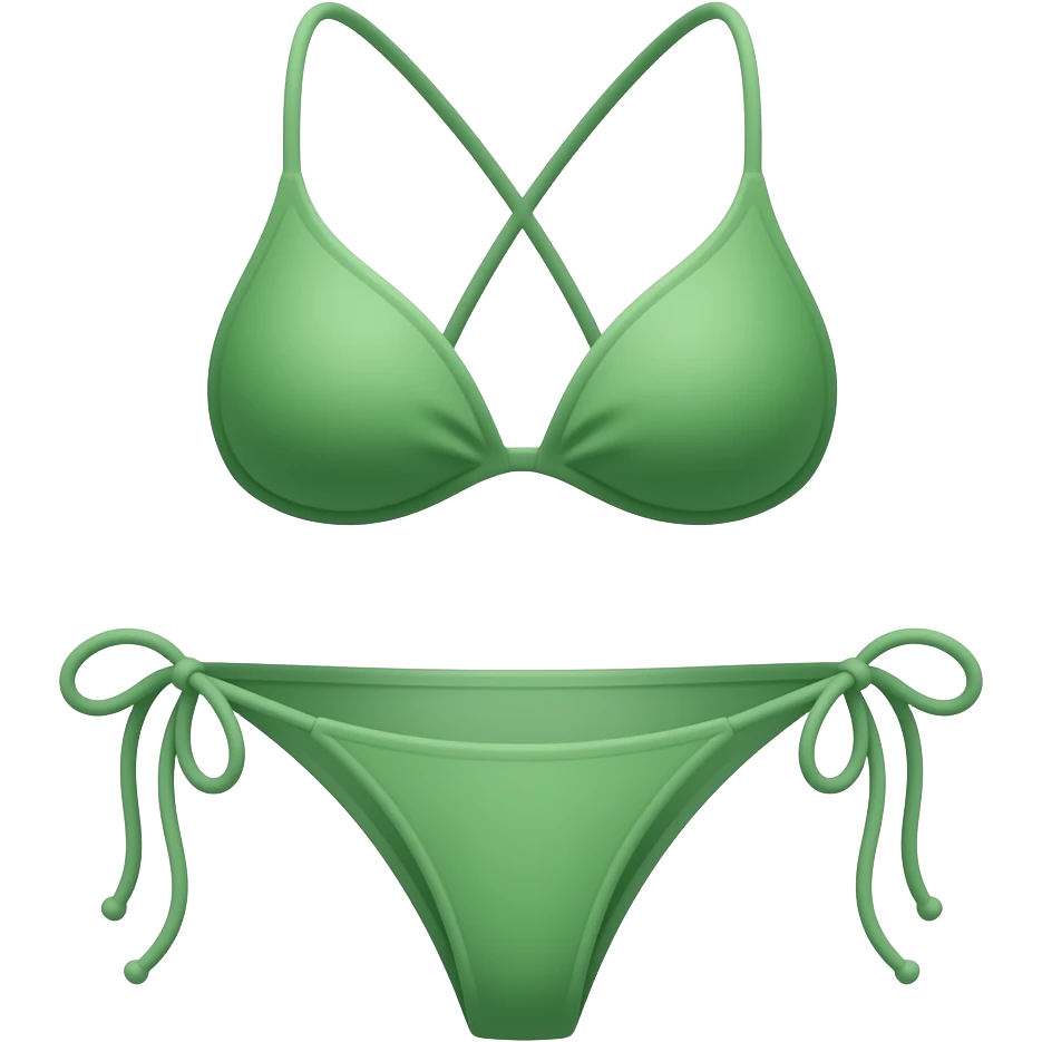 green set bikini emoji