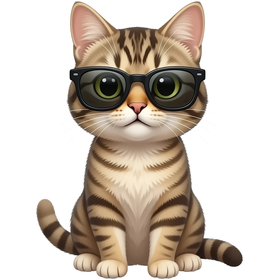 Cat wearing sunglasses emoji