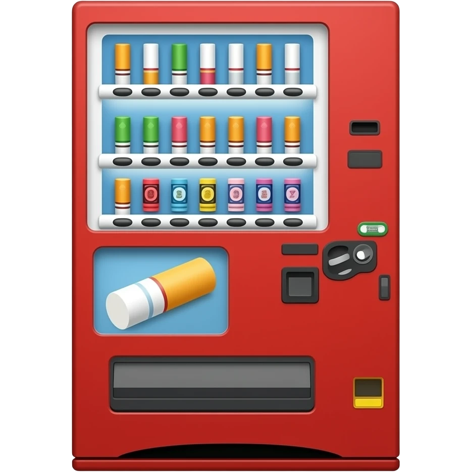 Cigarette vending maching emoji