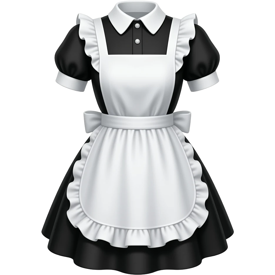 maid costume emoji