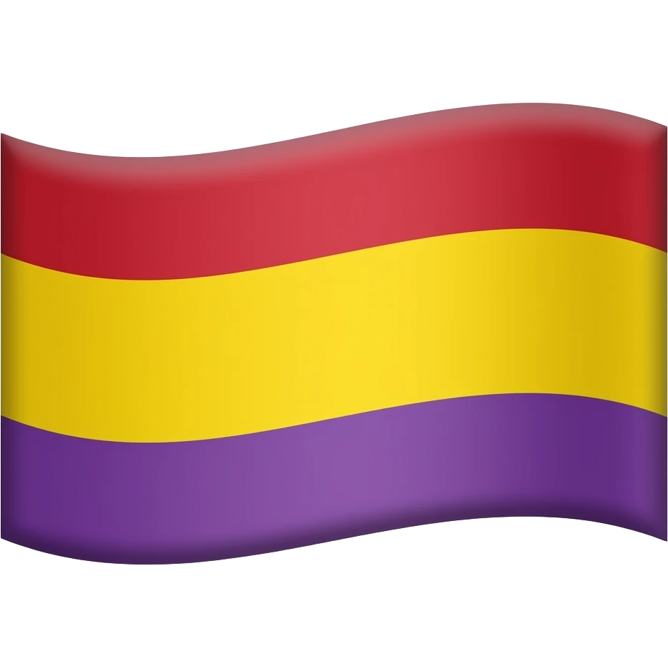 Hazme un emoji como este 🇪🇸 pero la parte de abajo en vez de ser roja que sea lila emoji