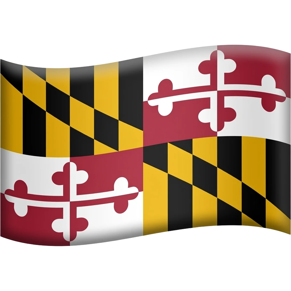 Maryland flag emoji emoji