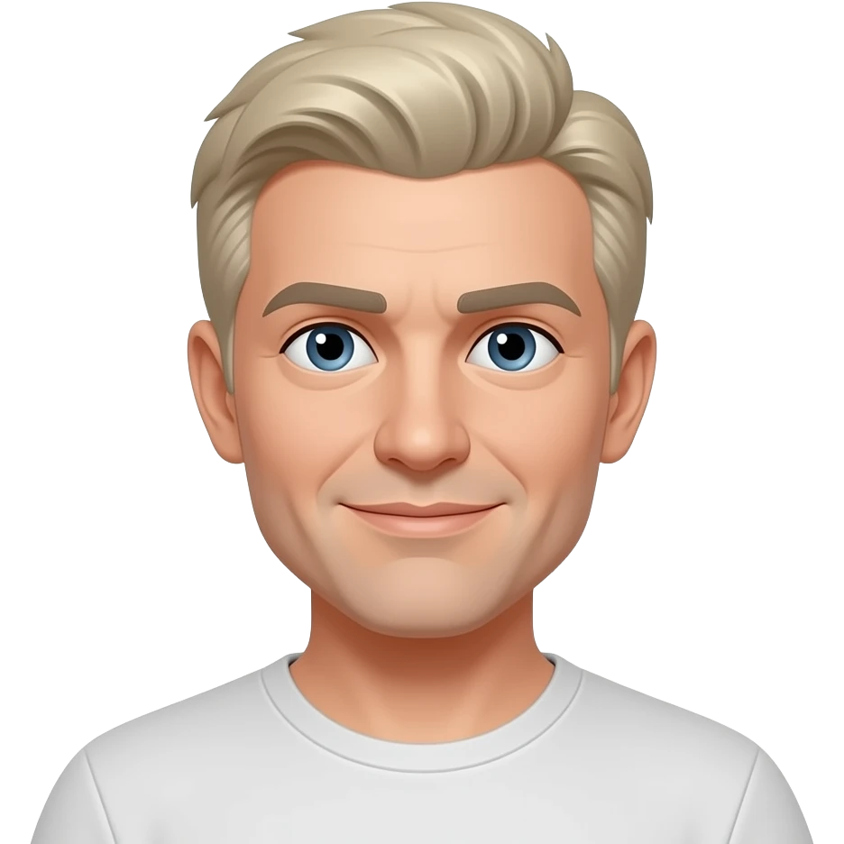a little more blond/gray softer face emoji