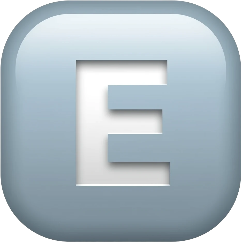 letter E emoji