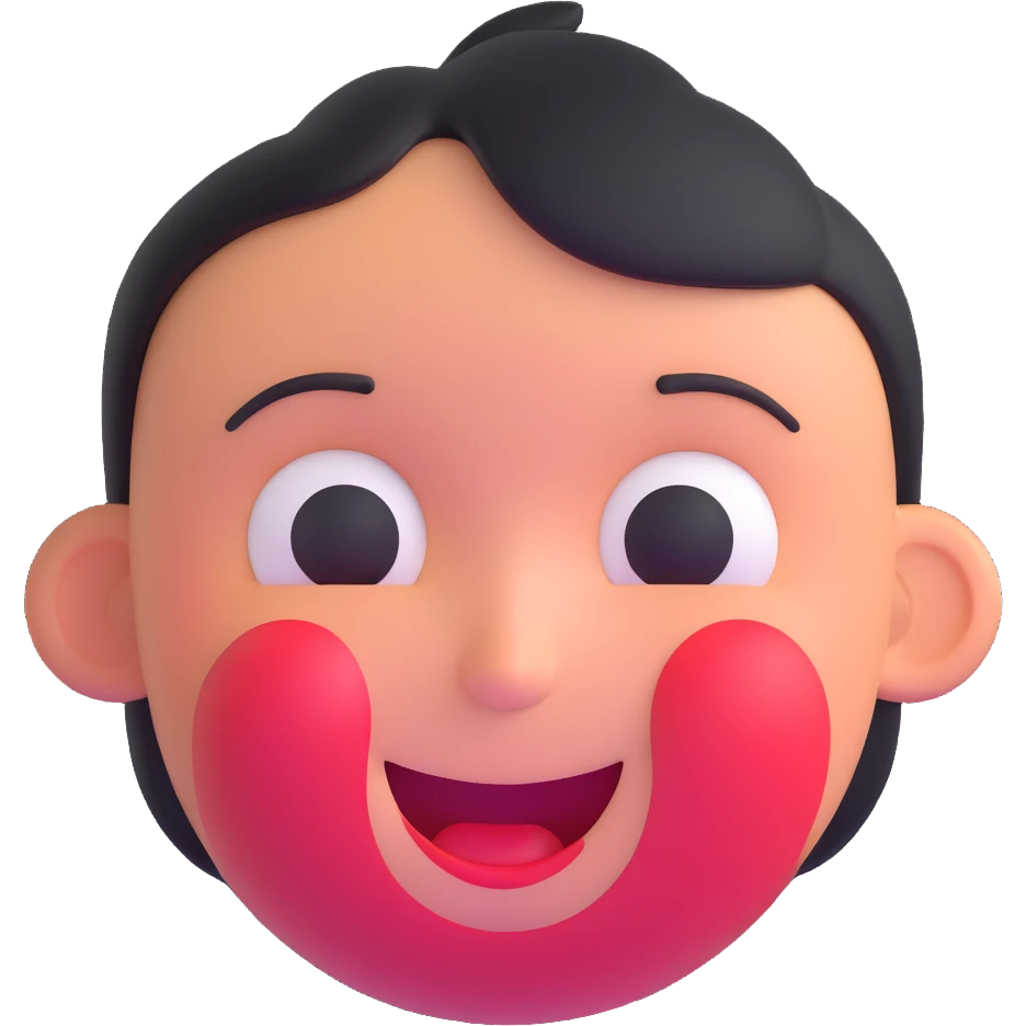 embarrassed face with red cheeks and awkward smile emoji