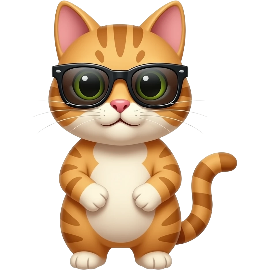 Cat wearing sunglasses emoji