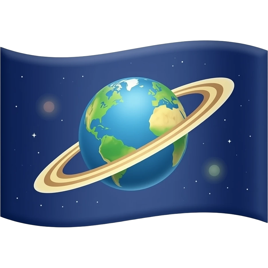 Outer space flag emoji