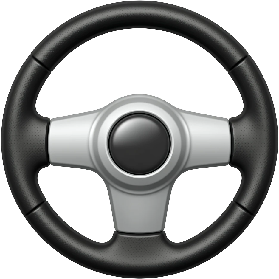 off centered steering wheel emoji