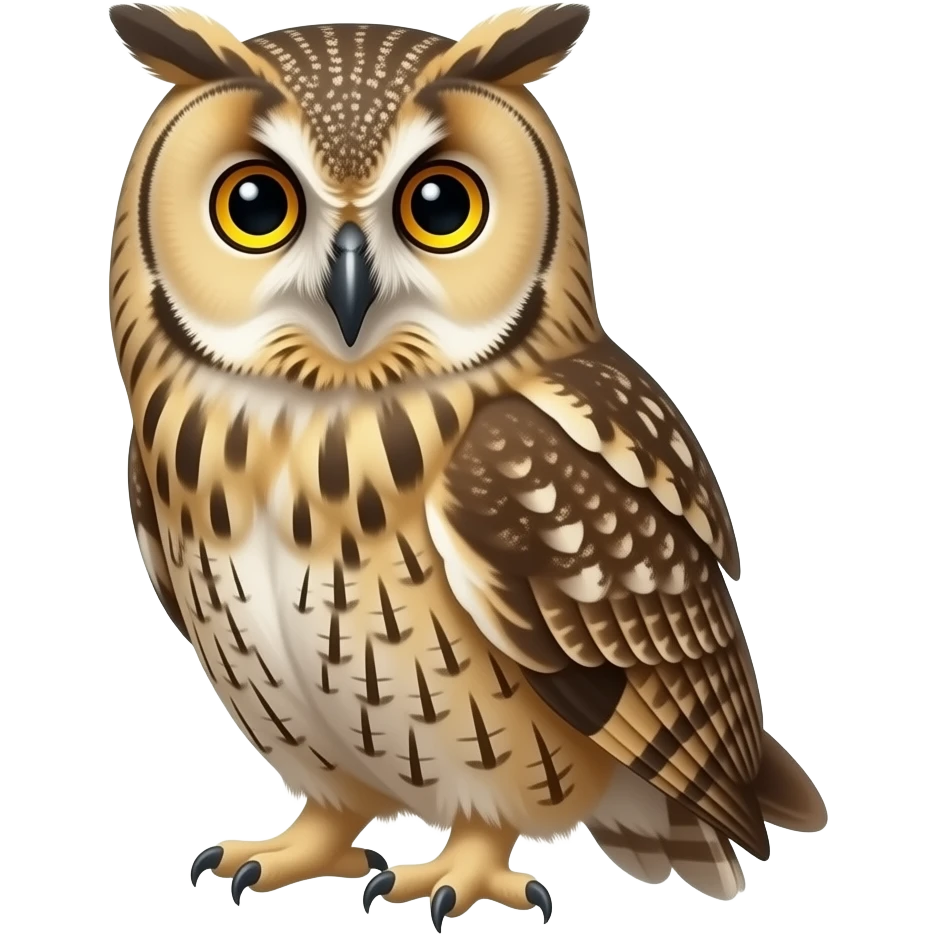 Long eared owl emoji