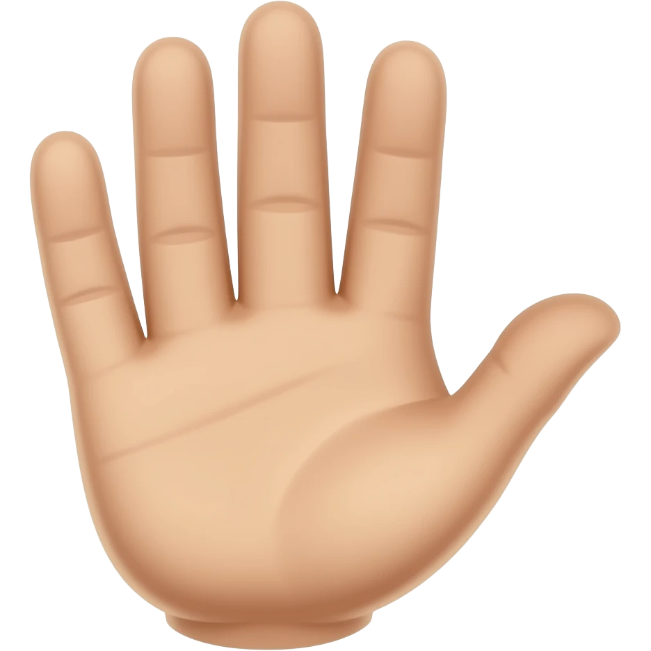 hand waving emoji