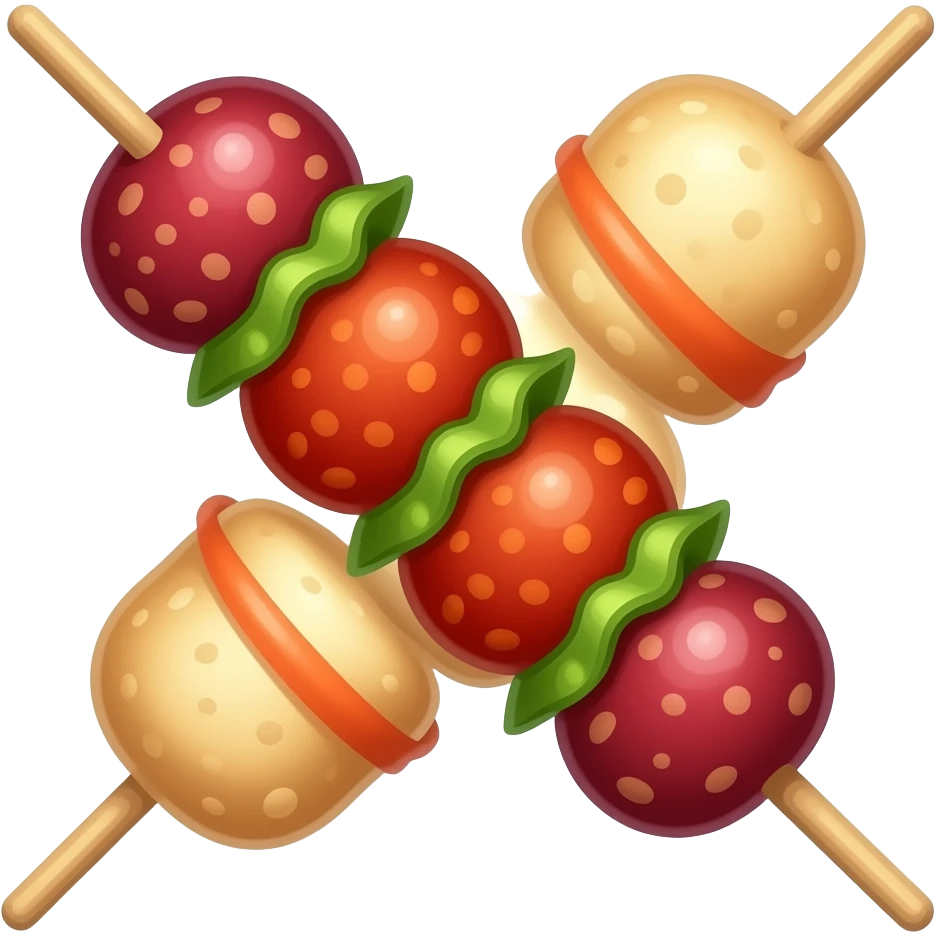 cartoonish skewer emoji
