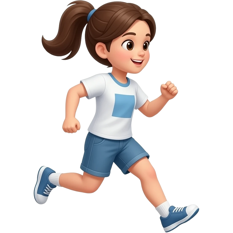 Chica trotando emoji