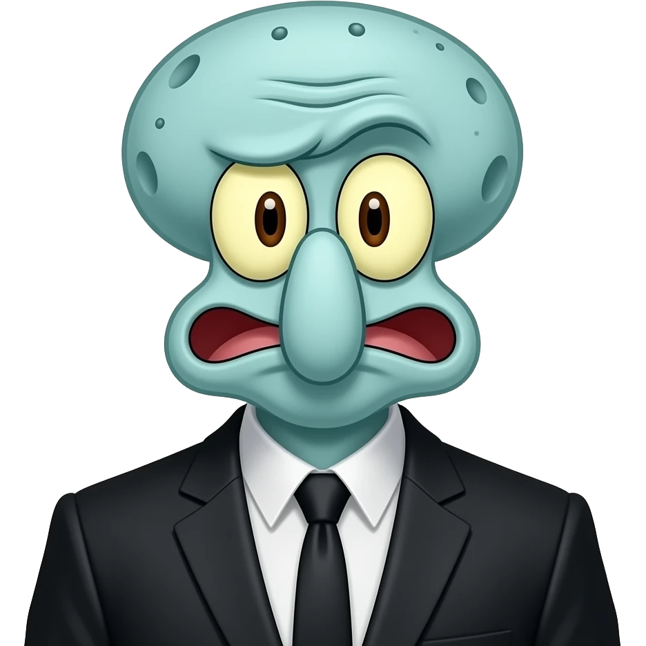 Squidward gangster emoji
