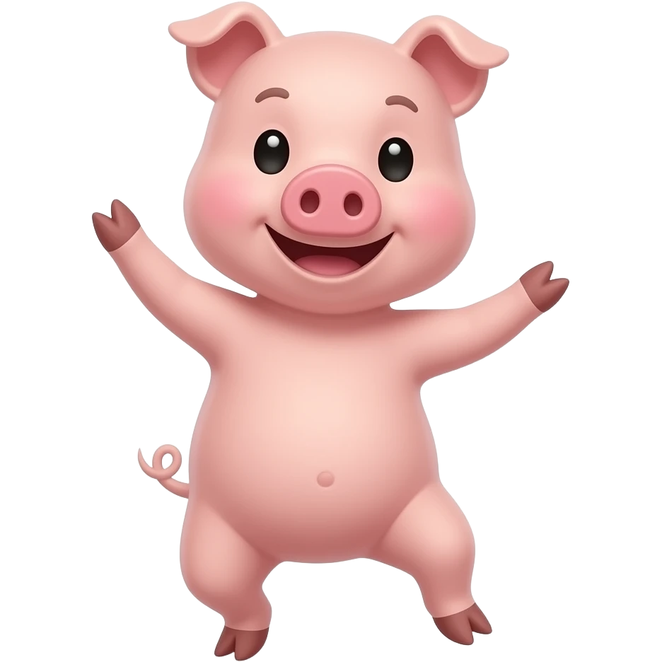 dancing pig emoji