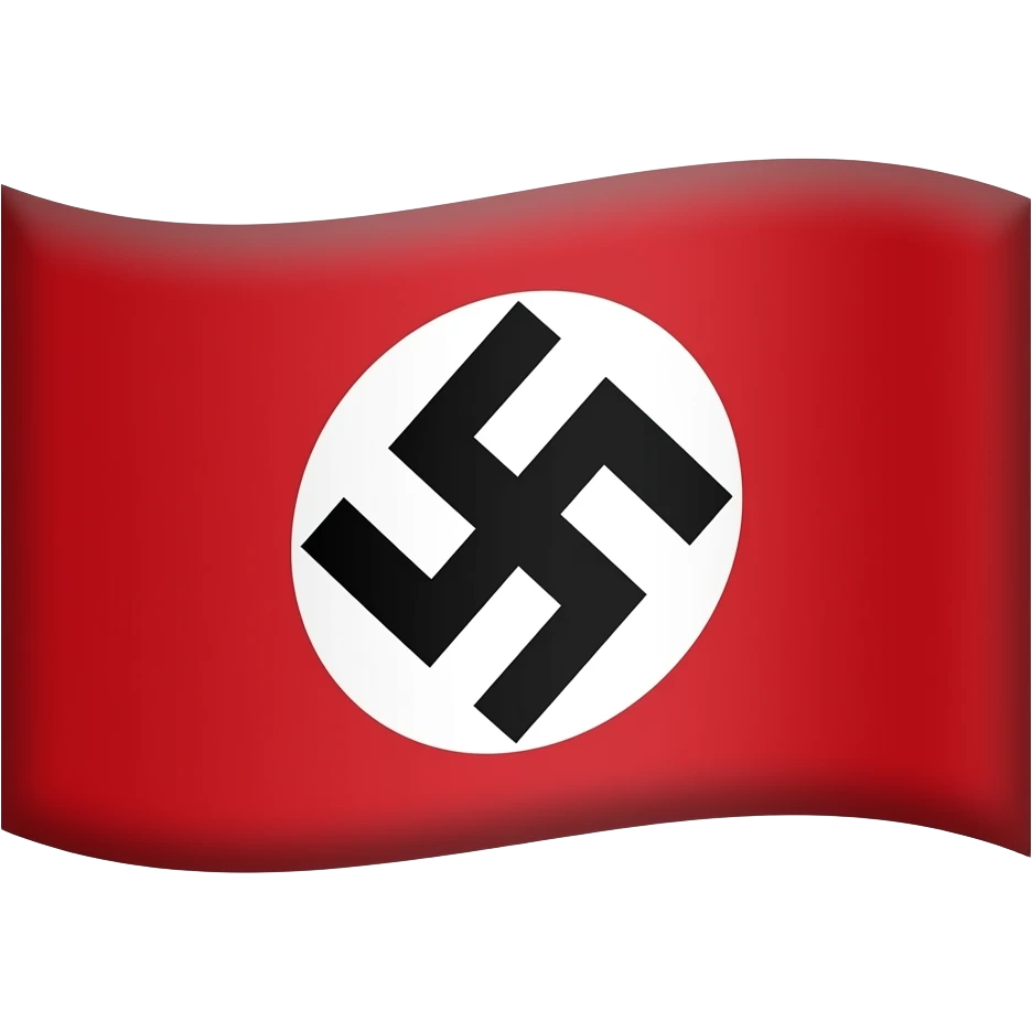 Nazi flag of hetler , but right here no need flag but logo, only need inside design , that inside draw one emoji
