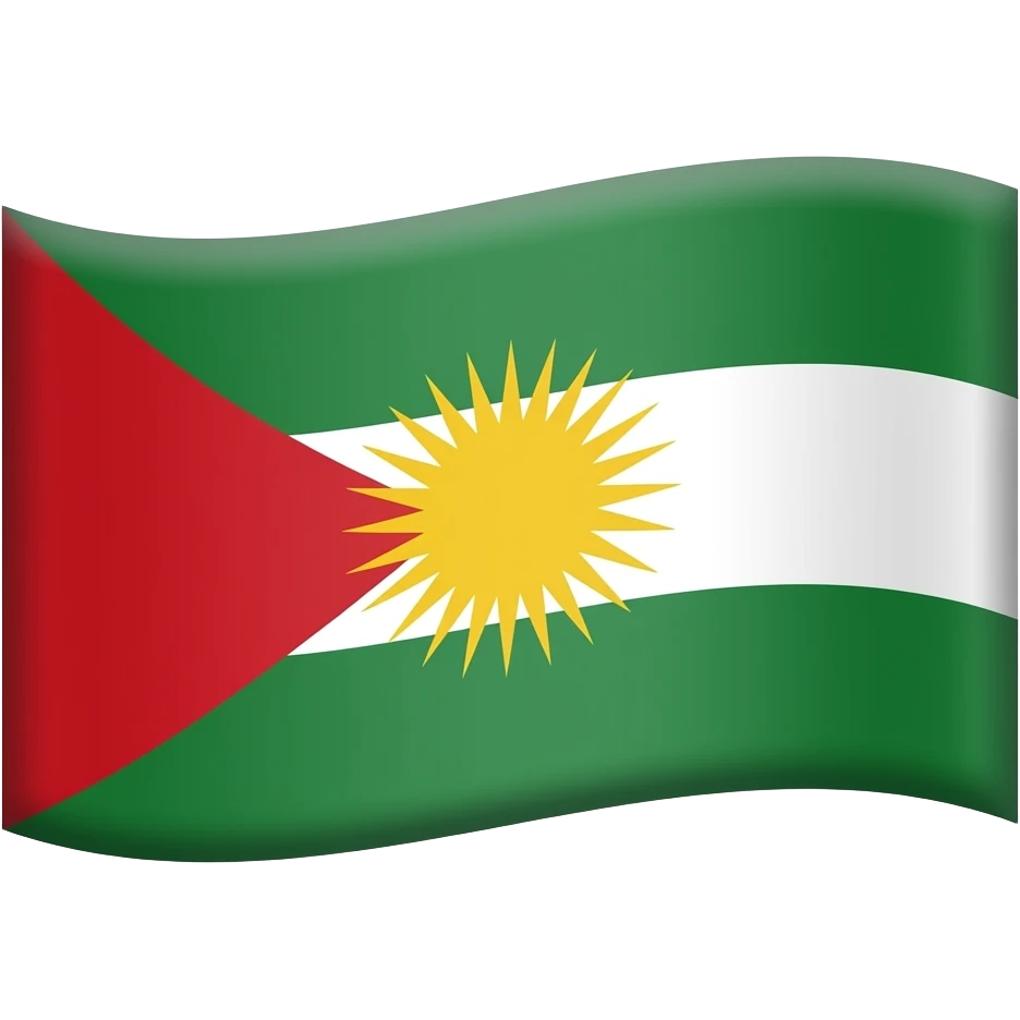 Kurdistan flage emoji | AI Emoji Generator
