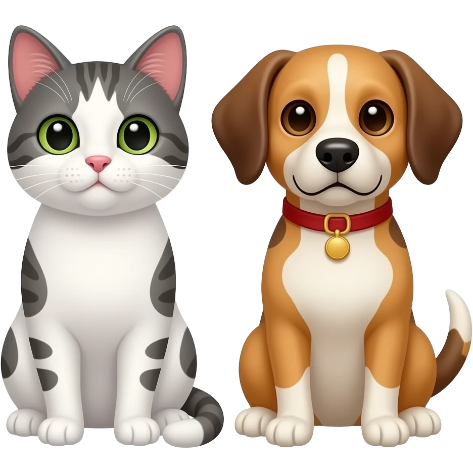 cat dog emoji