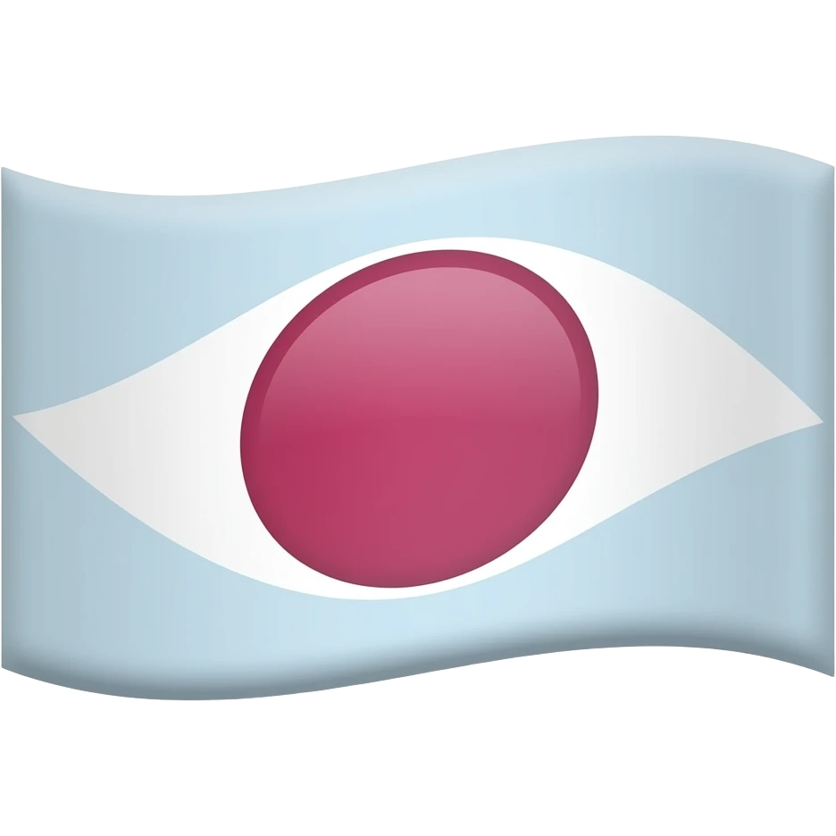 White flag with ellipse on it emoji