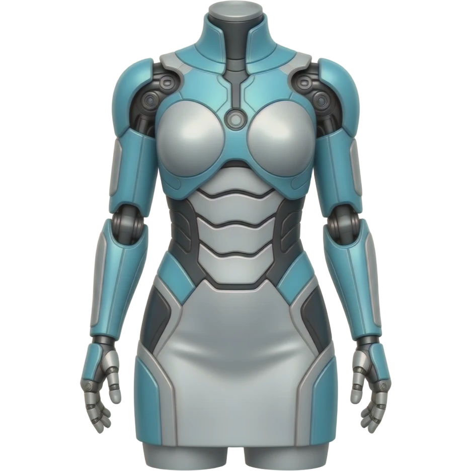 futuristic dress mannequin emoji