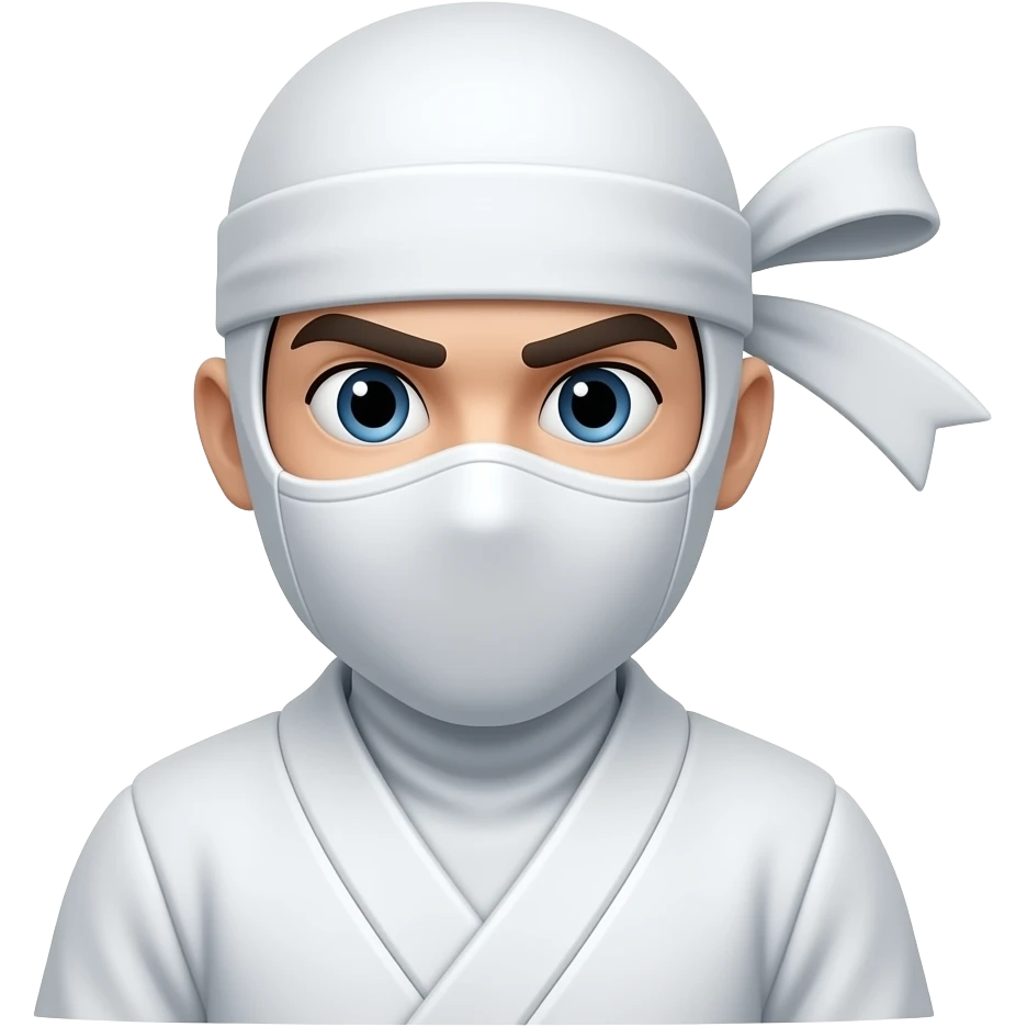 white ninja emoji