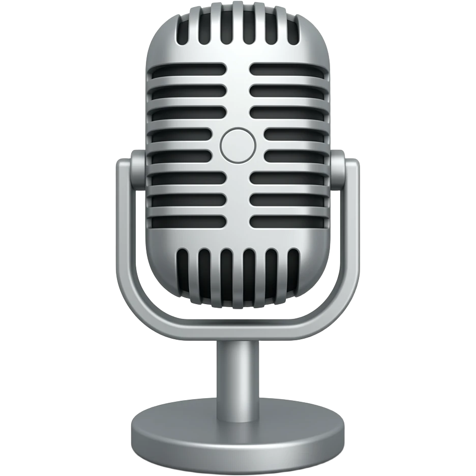 micrófono antiguo emoji