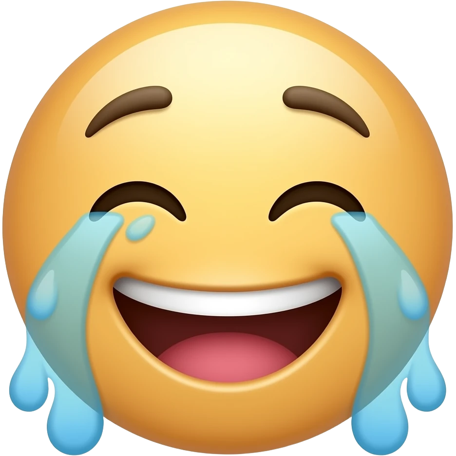 clásico emoji de risa con lágrimas emoji