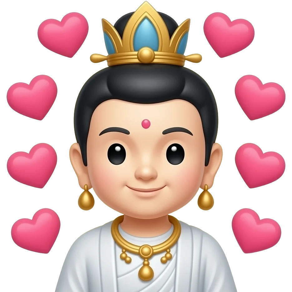 귀여운 표정으로 하트를 발산하는 아이돌 emoji