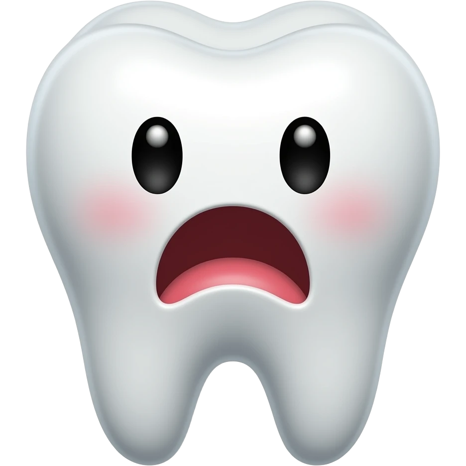 Cavity   Cute teeth getting hated  by two clean teeth emoji