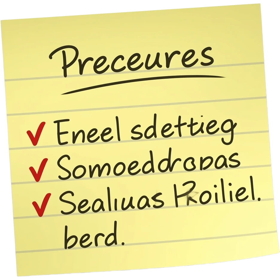 Post it 📌 procedimentos emoji