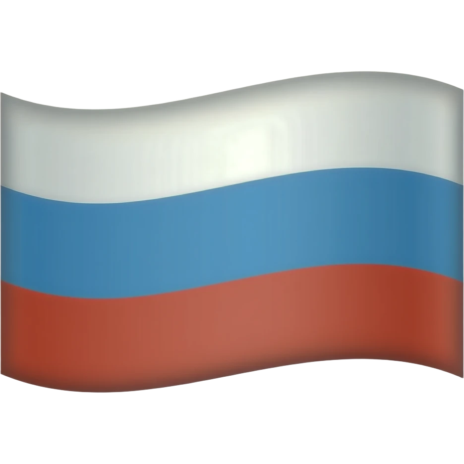 Флаг триколор, с белой полосой наверху, со светло голубой полосой в центре и со светло алой полосой внизусо светло голубой полосой в центре и со светло алой полосой внизусо светло голубой полосой в центре и со светло алой полосой внизу emoji
