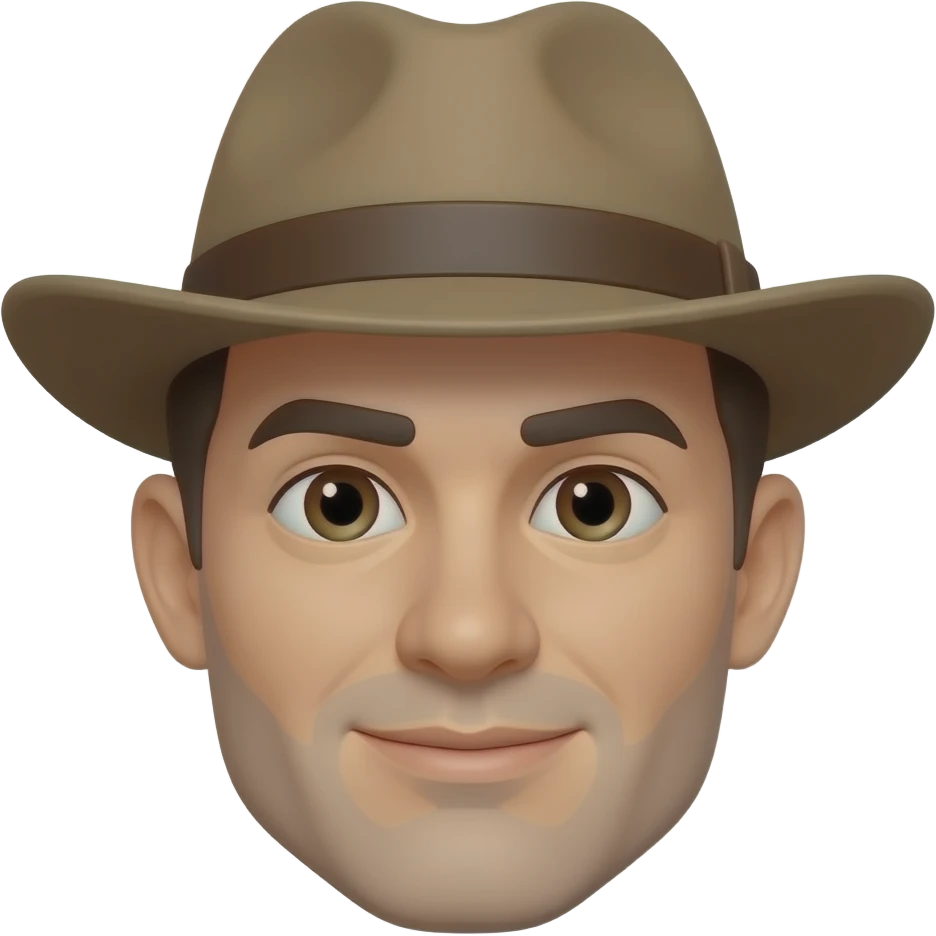 character waring hat emoji