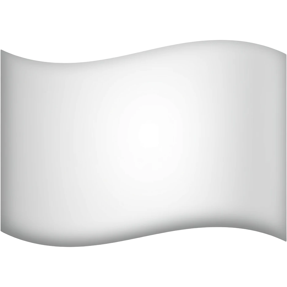 White flag with oval on it emoji