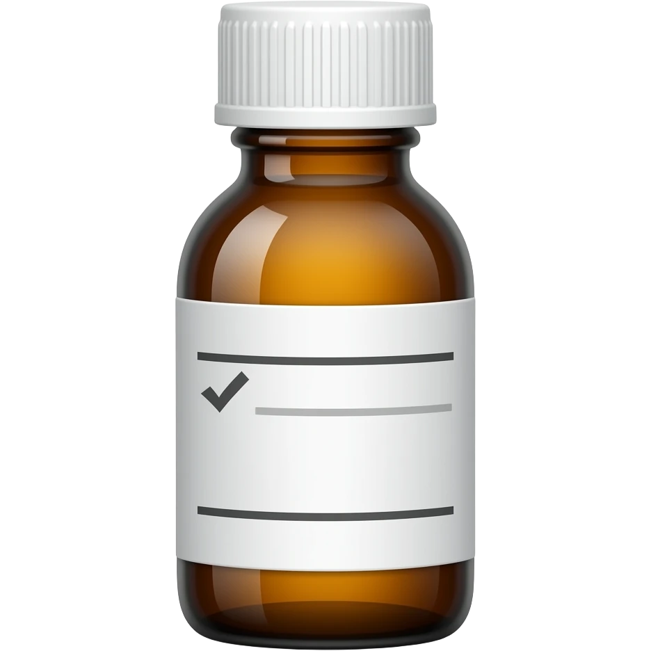 presciption cough syrup bottle emoji
