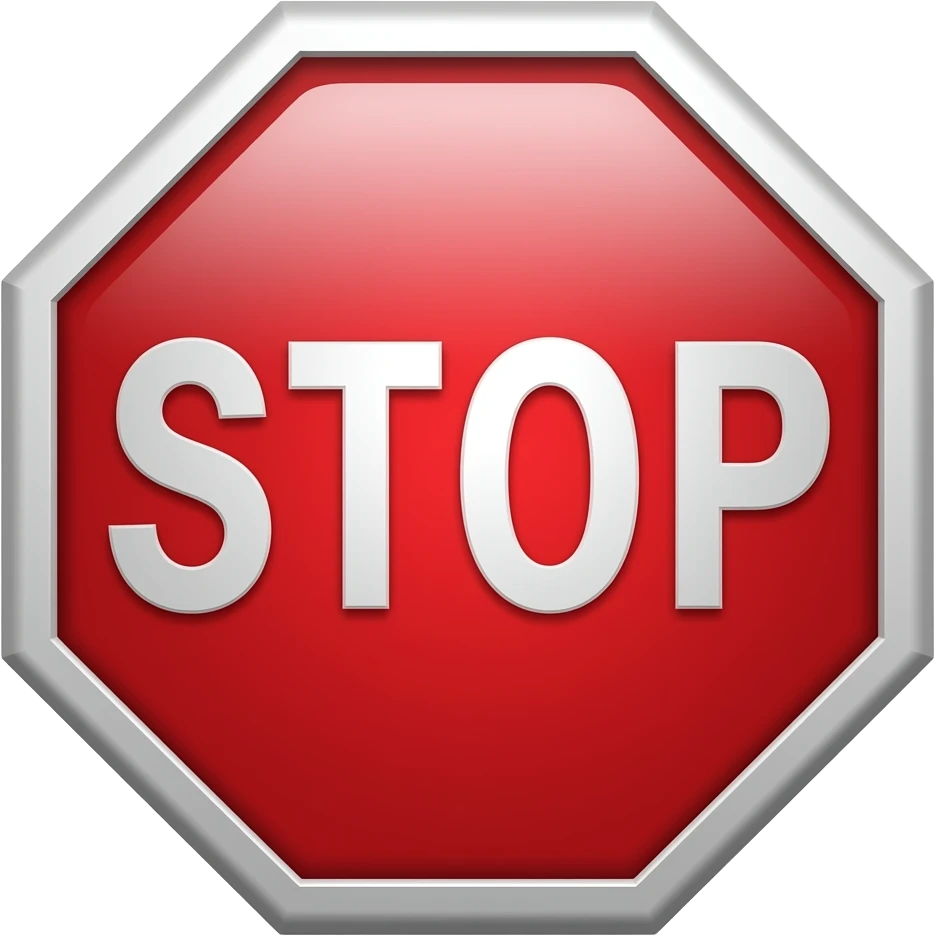 stop emoji