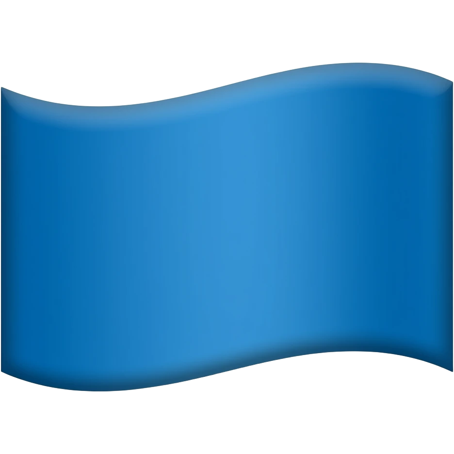 Blue flag emoji