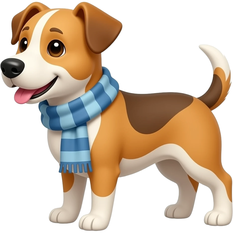 Dog with Scarve emoji