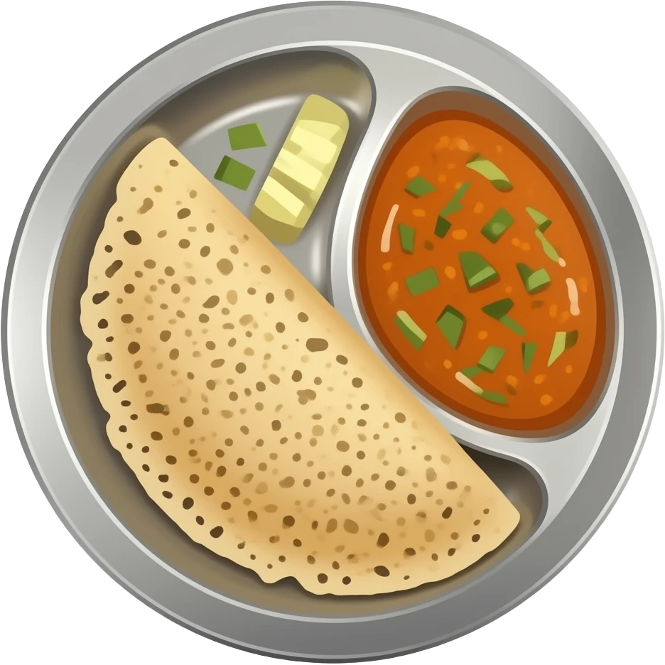 Masala Dosa emoji to whatsapp emoji