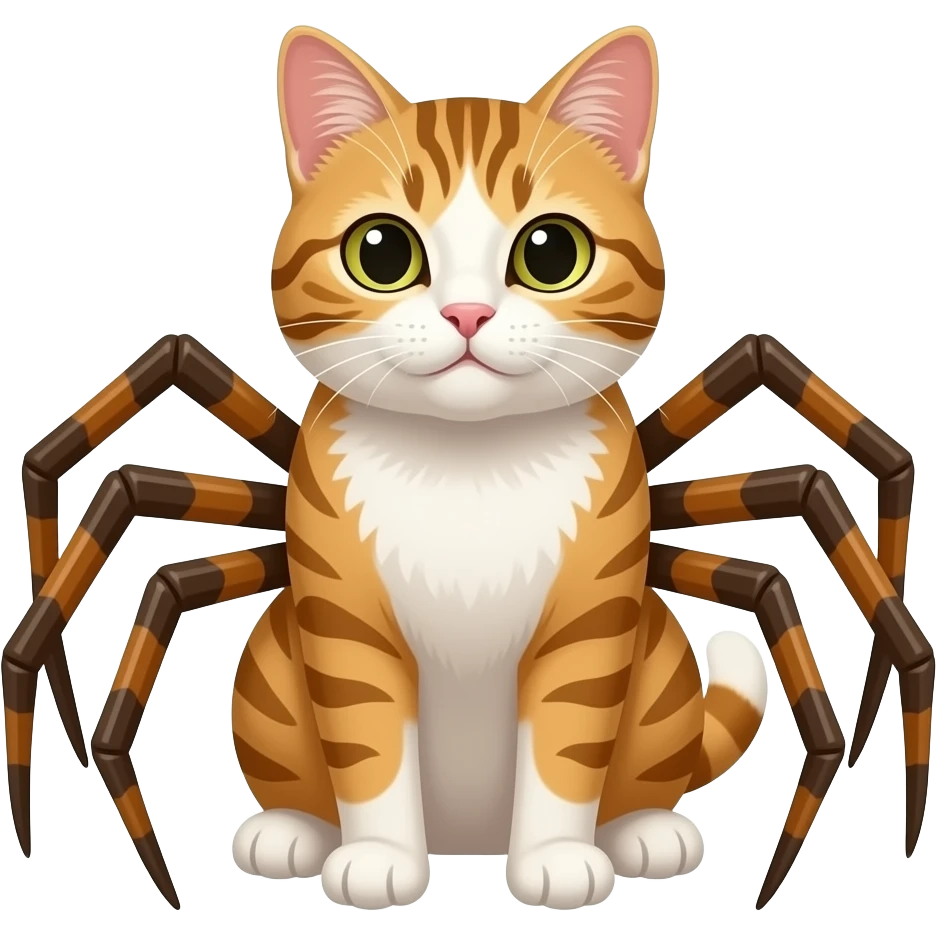 Spider cat emoji