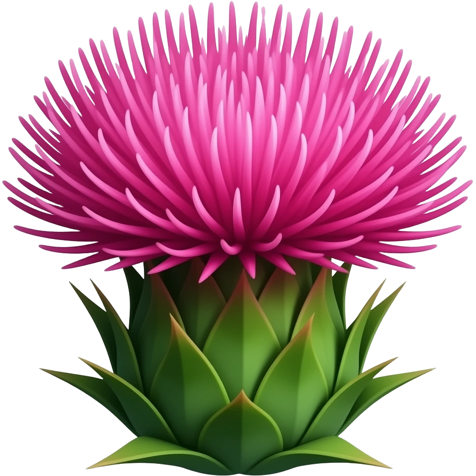 red thistle emoji