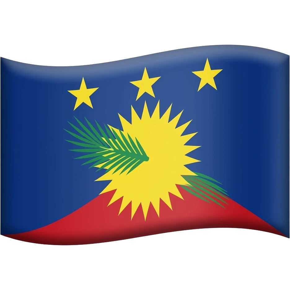 Guadeloupe flag (old) emoji (iOS) emoji