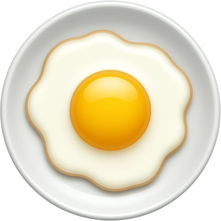 The Sunny-Side Up Egg emoji