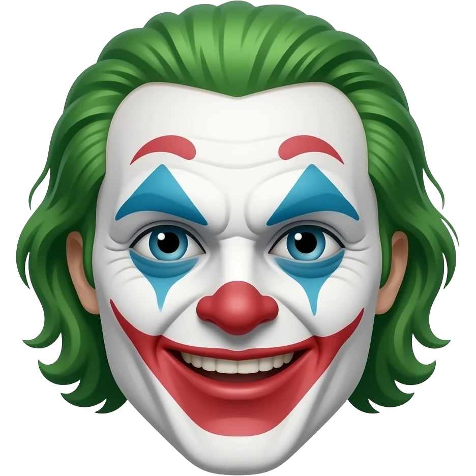 Rosto do coringa emoji