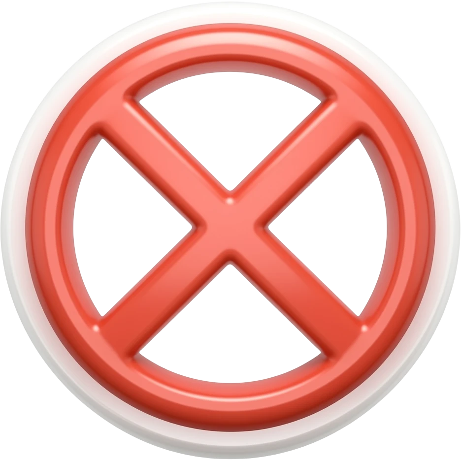 ❌ emoji