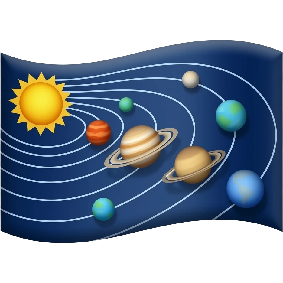 Solar system flag emoji